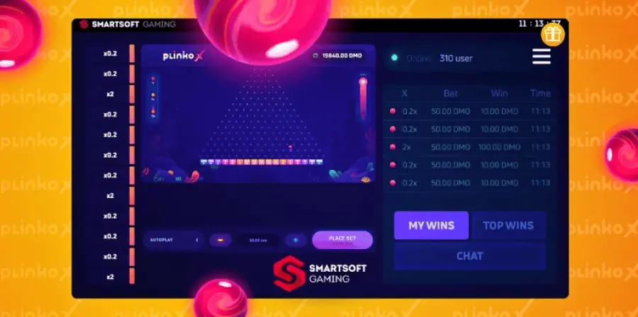 Plinko game